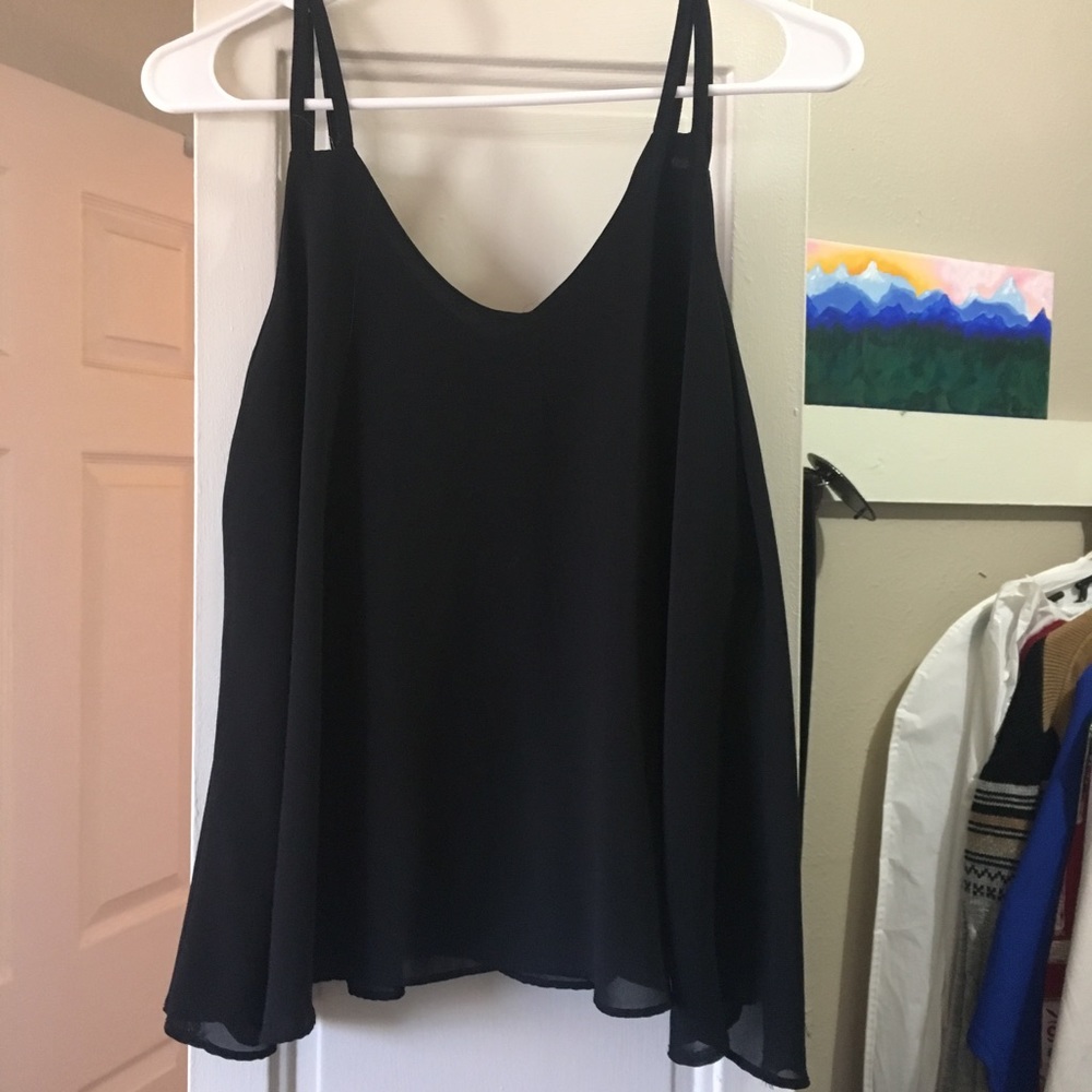 Black tank top